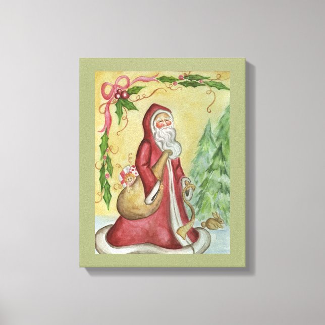 Pai Natal Canvas Art Impressão (Frente)