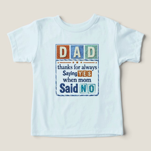 Pai Obrigado por Sempre Dizer Sim Quando a Mamãe D (Design frontal)