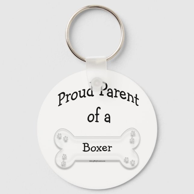 Pai Orgulhoso de um Chaveiro Boxer (Frente)