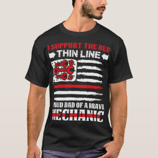 Pai Orgulhoso De Uma Camisa Mecânica Brava