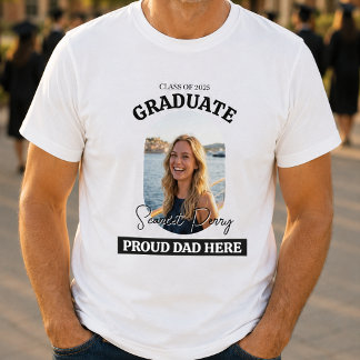 Pai Orgulhoso Moderno Aqui | Camiseta de Formatura