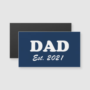 Pai Pai data de término personalizada marinho ím