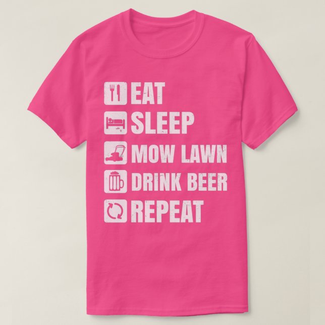 Pai Remando Camisa Comer Sono Repetir Presente (Frente do Design)