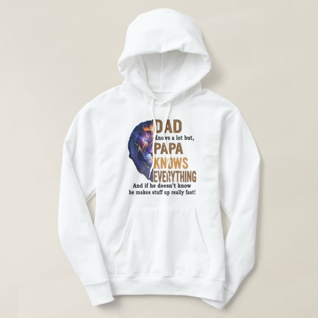Pai sabe muito, mas papai sabe tudo de camisa (Frente do Design)