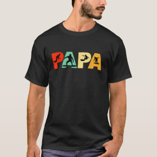 Pai surf Camisa Engraçado Papá Surfando Padre Retr