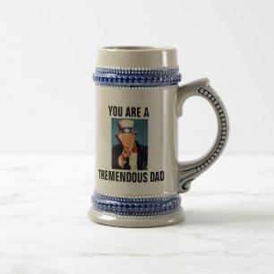 PAI TREMENDO Donald Trump Caneca de cerveja