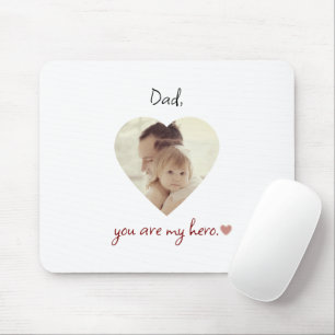 Pai você é meu Mousepad Personalizado Herói para o