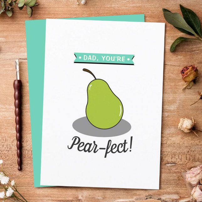 Pai, você é "Pear-fect"! Dia de os pais de Pear (Criador carregado)