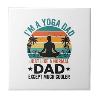 Pai Yoga Vintage Pôr do Sol Engraçado Design de Ca
