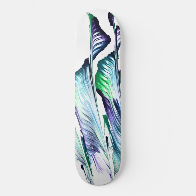 Pain Remover 1 Purple Green Skateboard Deck (Frente)