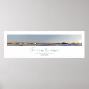 Paine na Impressão de neve