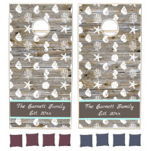 Painéis de madeira náutica Faux com nome da famíli