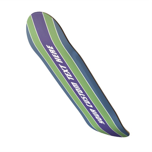 Painéis de skate de texto personalizado com padrão (Frente)