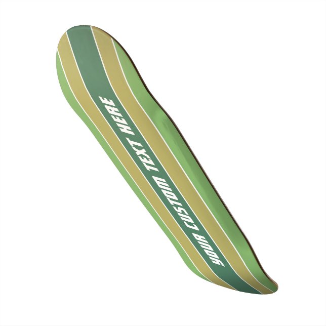 Painéis de skate de texto personalizado com padrão (Frente)