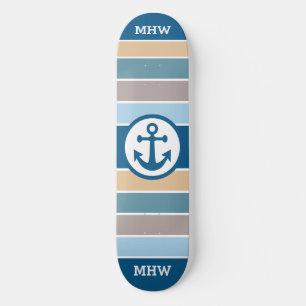 Painéis de skate personalizados de faixas náuticas