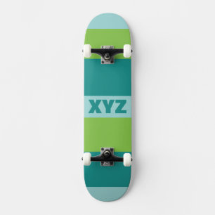 Painéis de skate personalizados de listras triplas