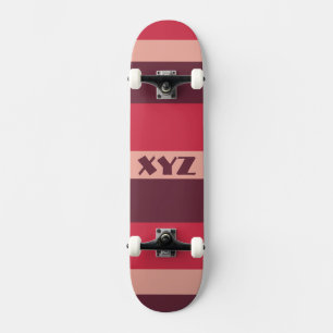 Painéis de skate personalizados de listras triplas