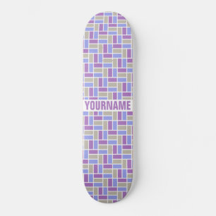 Painéis de skate personalizados de padrão geométri