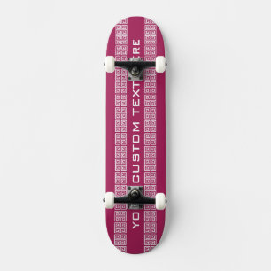 Painéis de skate personalizados de padrão grego