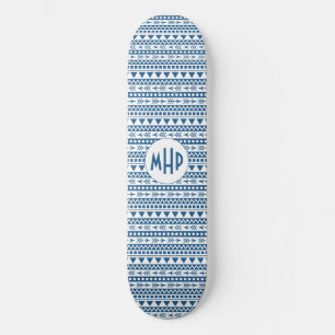 Painéis de skate personalizados do padrão Aztec