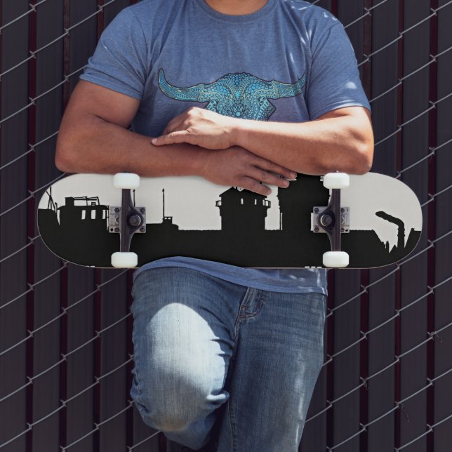 Painéis de skate Urbanos - Arte Branca e Negra (Ao ar livre 3)