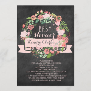 PAINEL DE DESAFIO FLORAL CONVITE AO CHÁ DE FRALDA