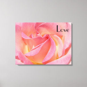 Painel de Flores Rosa Pink Amor Impressões de Arte
