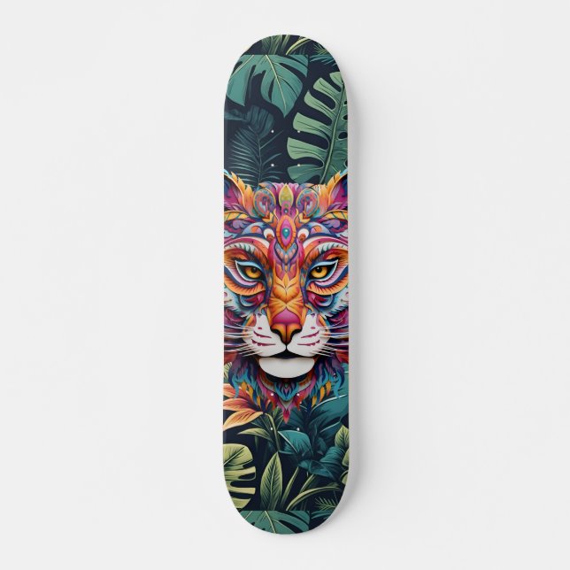 Painel de Skateboard Boho Jungle (Frente)