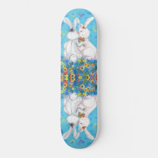 Painel de Skateboard Bunny Love - Hug (Frente)