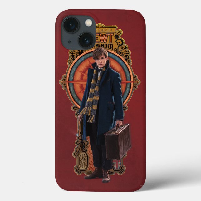Painel NEWT SCAMANDER™ Art Nouveau em pé (Verso)