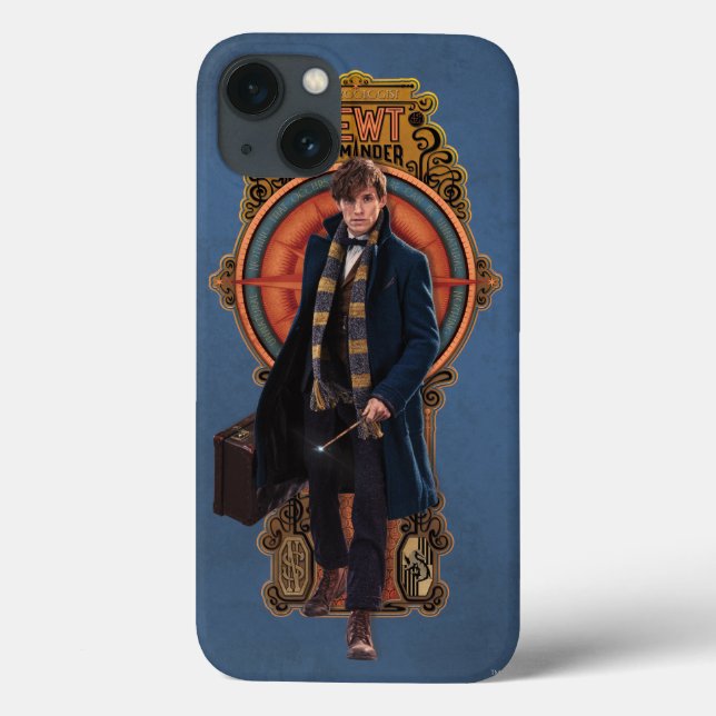 Painel NEWT SCAMANDER™ Walking Art Nouveau (Verso)