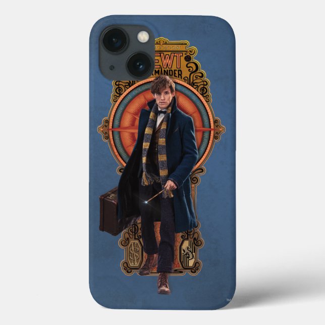 Painel NEWT SCAMANDER™ Walking Art Nouveau (Verso)