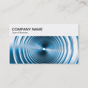 Painel superior - Cartão de visita azul Primavera