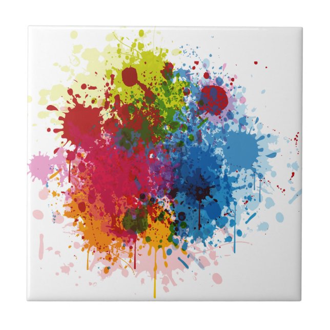 Paint Splatter colorido (Frente)