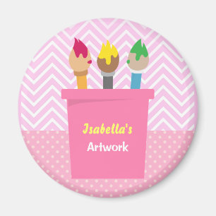 Paintbrushes Pequenos Artistas Imãs de geladeira M