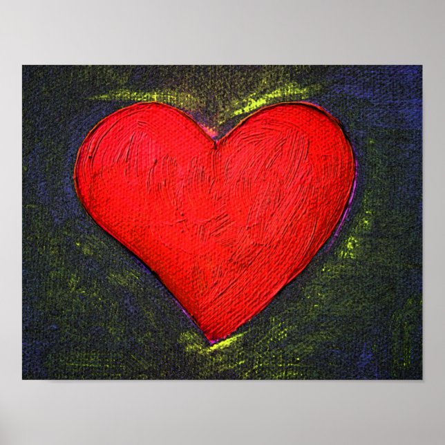 Painted Heart Poster (Frente)