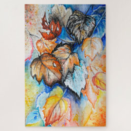 Painting Jigsera Quebra-cabeça Autumn Leaves