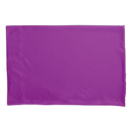 Pair of Solid Purple Pillowcases for Stylish Beddi