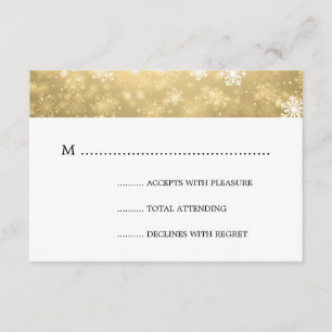 País das maravilhas Dourado RSVP Wedding elegante