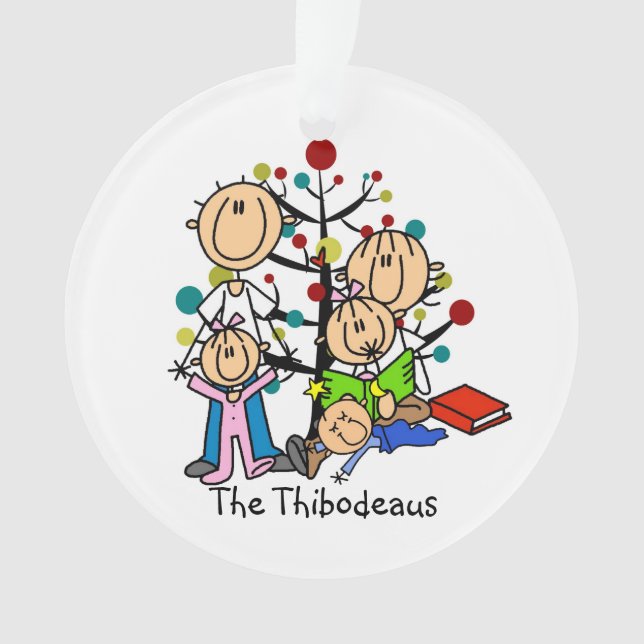 Pais de Figura de Prenda, Crianças Ornamento Acríl (Frente)