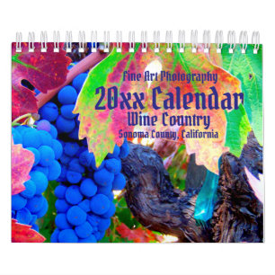 País do Vinho, Condado de Sonoma, Calendário da 