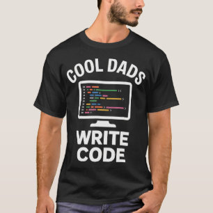 Pais Legais Escrevem Código Camiseta Divertida de