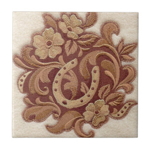 país ocidental da vaqueira em ferradura rústica