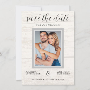 País Ocidental Salvar a Data Convite para Casament