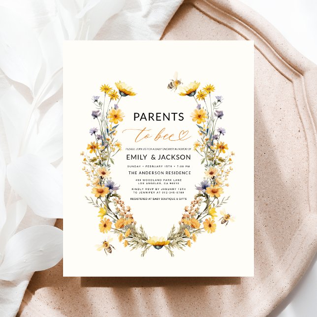 Pais para o Chá de fraldas de Casais de flor selva (Criador carregado)