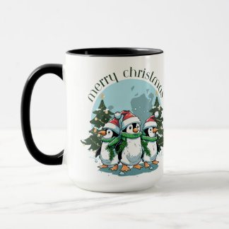 "Pais Pinguins: Feliz Caneca de Natal"