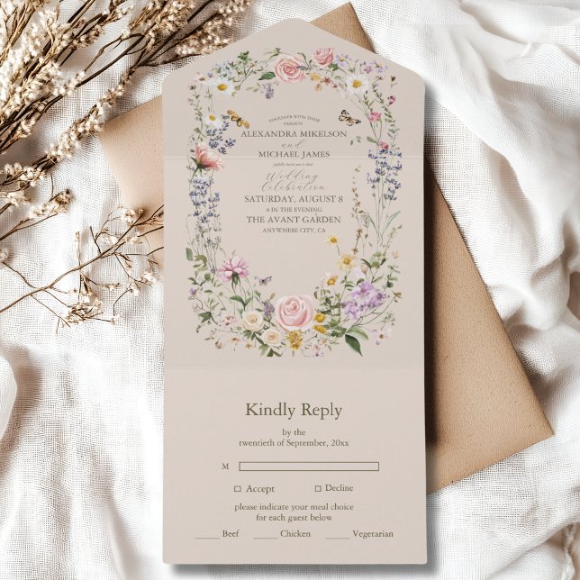 País Russo de Casamento de Flores Selvagens (Criador carregado)