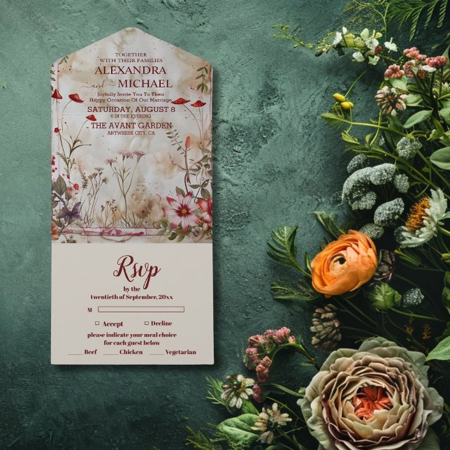 País Russo de Casamento de Flores Selvagens (Criador carregado)