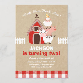 País velho de McDonald do aniversário dos convites