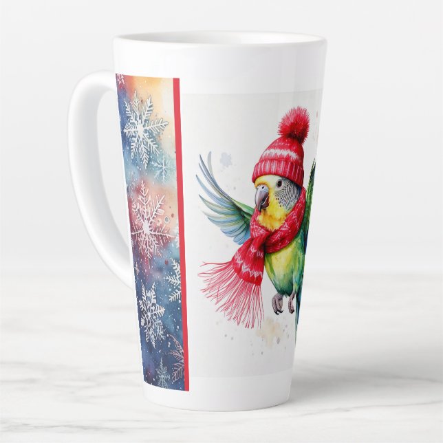 Pais voadores de chapéu de inverno e caneca de tar (Ângulo esquerdo)